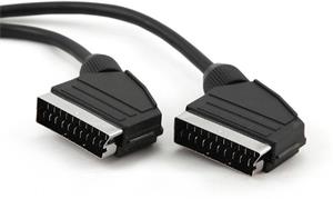 PremiumCord kábel Scart M/M, prepojovací 0,5m čierny