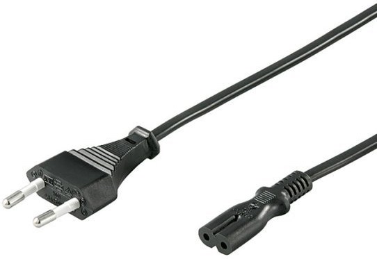 PremiumCord kábel sieťový 230V k magnetofónu plochý 2,0m čierny