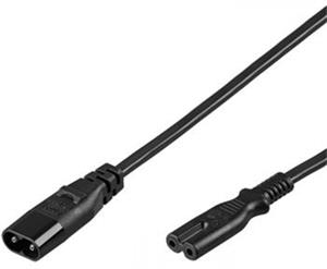 PremiumCord kábel sieťový 230V k magnetofónu predlžovací plochý 2,0m čierny