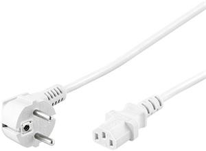 PremiumCord kábel sieťový 230V k PC 1,0m, biely