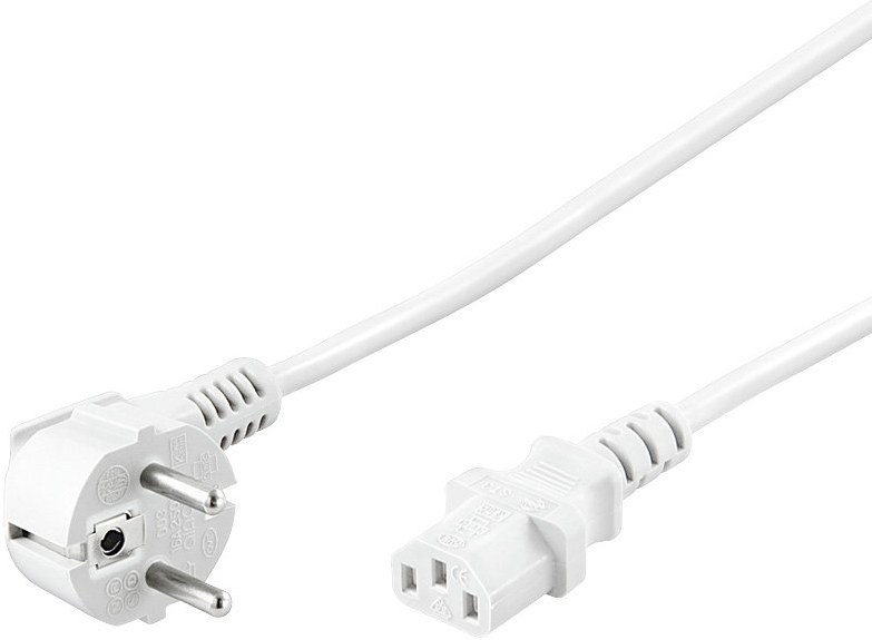 PremiumCord kábel sieťový 230V k PC 2,0m biely