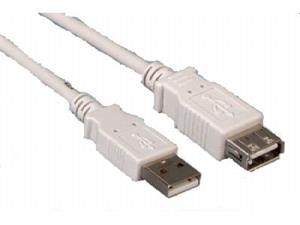 PremiumCord kábel USB 2.0 A-A M/F, predlžovací, 3,0m