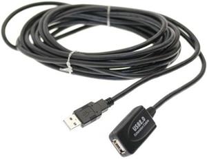 PremiumCord kábel USB 2.0 A-A M/F, predlžovací, 5,0m repeater (aktívny)