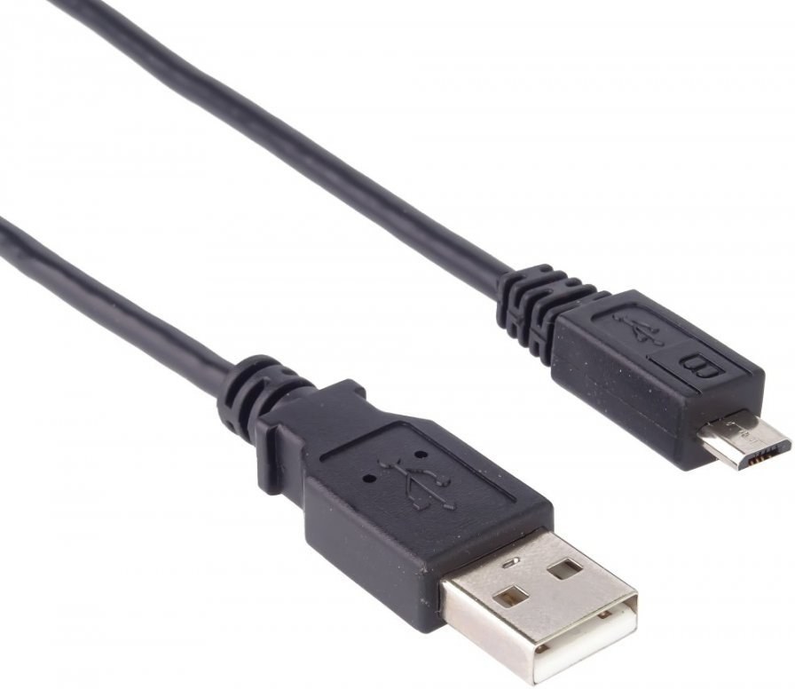PremiumCord kábel USB 2.0 na micro USB M/M, prepojovací, 5,0m, čierny