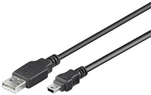 PremiumCord kábel USB 2.0 na mini USB M/M, prepojovací, 0,20m