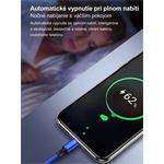 PremiumCord kábel USB 2.0 na USB-C M/M, super rýchle nabíjanie 5A, prepojovací, opletený, 0,5m
