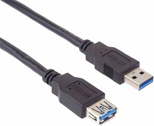 PremiumCord kábel USB 3.0 A-A M/F, predlžovací, 1,0m