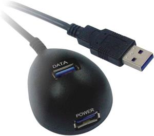 PremiumCord kábel USB 3.0 A-A M/F, predlžovací, 1,8m