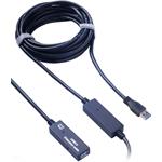 PremiumCord kábel USB 3.0 A-A M/F, predlžovací, 10,0m repeater (aktívny)