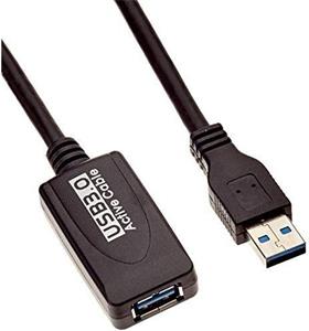 PremiumCord kábel USB 3.0 A-A M/F, predlžovací, 5,0m repeater (aktívny)