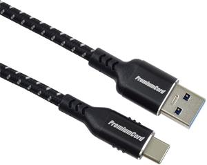 PremiumCord kábel USB 3.0 na USB-C M/M, prepojovací, USB 3.2 generation 1, 3A, 5Gbit/s, 0,5m, oplet