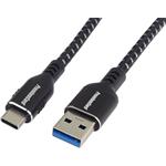 PremiumCord kábel USB 3.0 na USB-C M/M, prepojovací, USB 3.2 generation 1, 3A, 5Gbit/s, 3,0m, oplet