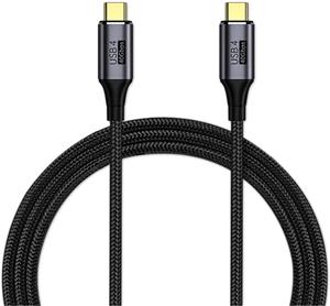 PremiumCord kábel USB 4 8K@60Hz Thunderbolt 3, 1,2m, čierny
