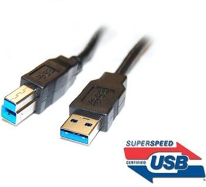 PremiumCord kábel USB-A 3.0 na USB-B 3.0 M/M, prepojovací 1,0m