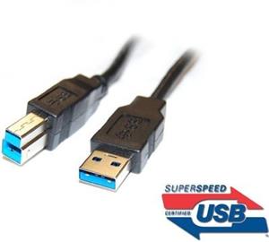 PremiumCord kábel USB-A 3.0 na USB-B 3.0 M/M, prepojovací 2,0m