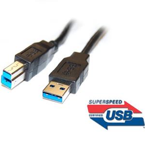 PremiumCord kábel USB-A 3.0 na USB-B 3.0 M/M, prepojovací 3,0m
