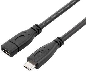 PremiumCord kábel USB-C 3.1 generation 2, M/F, predlžovací, 1,0m