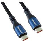 PremiumCord kábel USB-C 3.2 Gen M/M, 100W/20Gbit/s, 5A, oplet, 3,0m