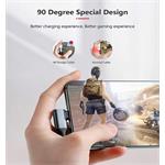 PremiumCord kábel USB-C 3.2 Gen M/M, 100W/20Gbit/s, 5A, zahnuté konektory, oplet, 0,5m, čierno-sivý