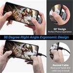 PremiumCord kábel USB-C 3.2 Gen M/M, 100W/20Gbit/s, 5A, zahnuté konektory, oplet, 0,5m, čierno-sivý