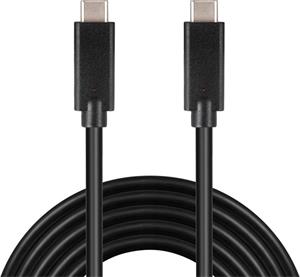 PremiumCord kábel USB-C 3.2 M/M,60W,  prepojovací 1,0m čierny