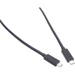 PremiumCord kábel USB-C 4 8K@60Hz Thunderbolt 3, 0,8m, čierny