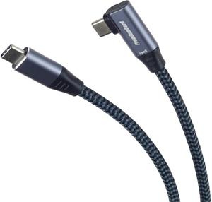 PremiumCord kábel USB-C 60W, bavlnený oplet, 1,0m