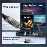 PremiumCord kábel USB-C na DisplayPort DP 1.4, 8K@60Hz a 4K@120Hz, 2,0m, (rozbalené)