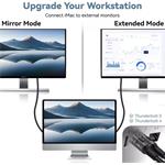 PremiumCord kábel USB-C na DisplayPort DP 1.4, 8K@60Hz a 4K@120Hz, 2,0m, (rozbalené)
