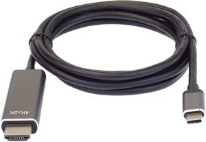 PremiumCord kábel USB-C na HDMI 4K*2K@60Hz M/M, prepojovací, 2,0m