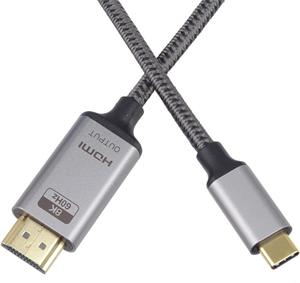 PremiumCord kábel USB-C na HDMI,  prepojovací, 8K@60Hz,4K@144Hz, 2,0m, (rozbalené)