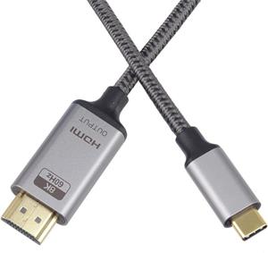 PremiumCord kábel USB-C na HDMI,  prepojovací, 8K@60Hz,4K@144Hz, 2,0m