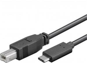 PremiumCord kábel USB-C na USB-B M/M, prepojovací 1,0m