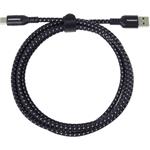 PremiumCord kabel USB-C - USB 3.0 A (USB 3.2 generation 1, 3A, 5Gbit/s) bavlněný oplet a hliníkové konektory 1,5m