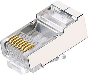 PremiumCord konektor RJ45 cat. 5e FTP pre drôt a lanko