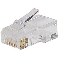 PremiumCord konektor RJ45 cat. 5e UTP pre drôt, 100ks