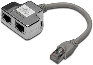 PremiumCord modulárny adaptér distributor 1 port ISDN + 1 port RJ45 10/100Base T