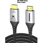 PremiumCord optický fiber kábel Ultra High Speed HDMI v2.1 M/M, prepojovací, 8K@60Hz, pozlátený, 10,0m