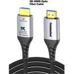 PremiumCord optický fiber kábel Ultra High Speed HDMI v2.1 M/M, prepojovací, 8K@60Hz, pozlátený, 25,0m