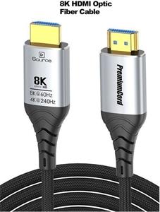PremiumCord optický fiber kábel Ultra High Speed HDMI v2.1 M/M, prepojovací, 8K@60Hz, pozlátený, 30,0m
