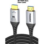 PremiumCord optický fiber kábel Ultra High Speed HDMI v2.1 M/M, prepojovací, 8K@60Hz, pozlátený, 5,0m