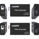 PremiumCord optický HDMI extender 4K@60Hz 4:4:4 HDR do 20 km
