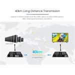 PremiumCord Optický HDMI extender FULL HD 1080p až na 40km