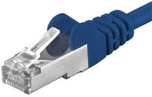 Premiumcord Patch kábel CAT 6a S-FTP,RJ45-RJ45,LSOH, AWG 26/7, 2,0m, modrá