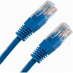 PremiumCord patch kábel RJ45, cat. 5e, UTP, 0,25m, modrý