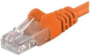 PremiumCord patch kábel RJ45, cat. 5e, UTP, 0,25m, oranžový