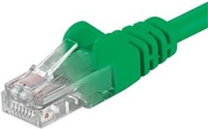 PremiumCord patch kábel RJ45, cat. 5e, UTP, 0,25m, zelený