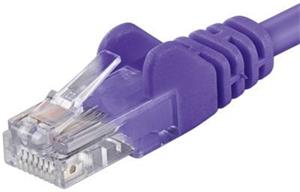 PremiumCord patch kábel RJ45, cat. 5e, UTP, 0,5m, fialový