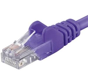 PremiumCord patch kábel RJ45, cat. 5e, UTP, 1,0m, fialový