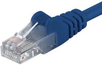 PremiumCord patch kábel RJ45, cat. 5e, UTP, 1,0m, modrý